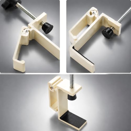 JAKO Headphone Stand for Desk, Aluminum Alloy Foldable Headphone Holder - Headset Stand Hook Mount, PC Gaming Headset Holder Under Desk Clamp for Office, Computer, Student Class Table (Beige) - color: Beige