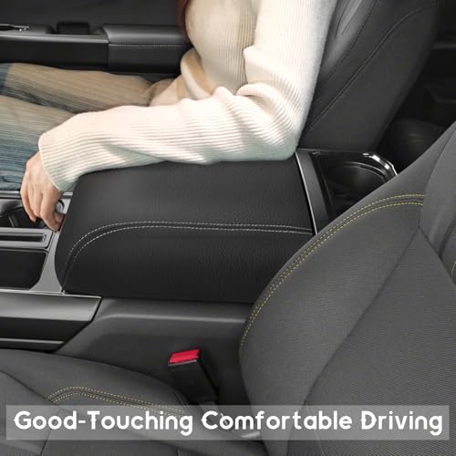 ramuel Center Console Armrest Cover for Ford F150 2021-2025 | Bucket Seat Only,Anti-Scratch , Non-Slip , PU Leather ,Easy Install - size: for F150 14th Gen (Bucket Seat Only)