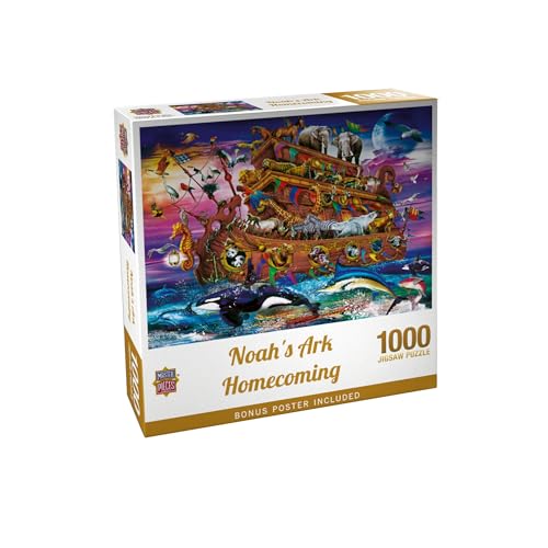 Masterpieces Jigsaw Puzzle 1000 Pieces for Adults & Families - Noah's Ark - 19.25"x26.63" - Inspirational Art - size: 1000 Piece