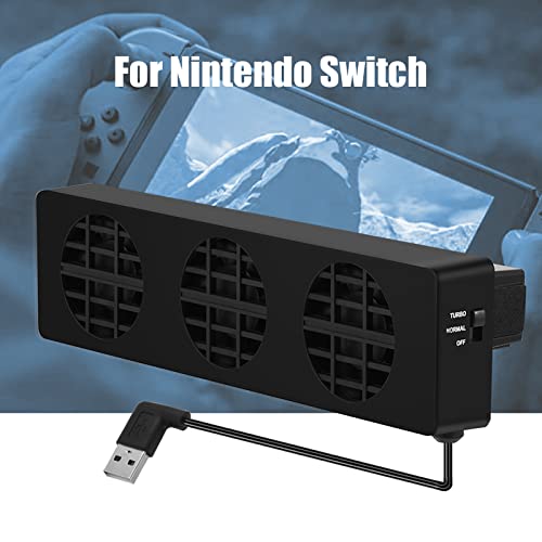 Cooling Fan, USB Cooling Fan Base Stand Dock Cooling Fan Docking Station Cooler Holder Bracket for Switch Console