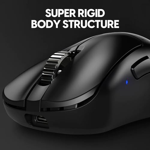 Pulsar Gaming Gears - Xlite v3 ES Wireless Gaming Mouse, Ergonomic, Optical Switch, OLED Display, Driverless, PAW3395 Sensor, 100H Battery, 4K dongle Included (Medium, Black) - color: Black, size: Medium, style: Xlite V3 eS