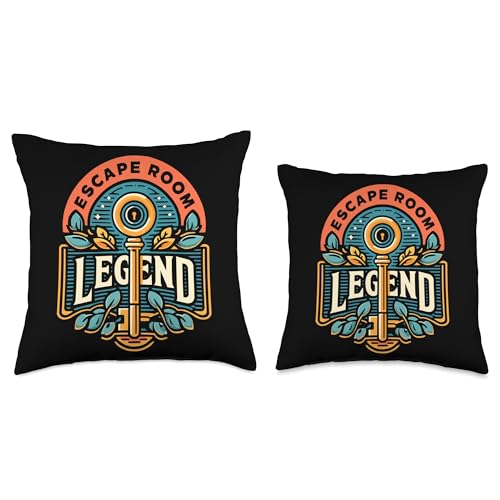 Escape Room Game Lockpicking Puzzle Room Exit Game Throw Pillow - size: 18x18