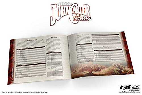 Modiphius Entertainment Modiphius John Carter of Mars: Narrator's Toolkit (4-Panel Screen w/ Adv.) - style: Narrator's Kit