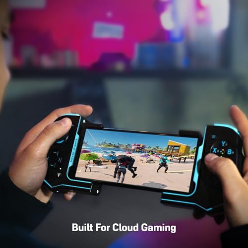 Turtle Beach Atom Mobile Game Controller with Bluetooth for Cloud Gaming on Android Mobile Devices with Compact Shape, Console Style Controls & Low Latency Bluetooth - Black/Teal - color: Black/Teal