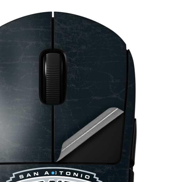 Skinit Decal Other Skin Compatible with G Pro Wireless Gaming Mouse - Officially Licensed NBA San Antonio Spurs Primary Logo Design - color: Black - DSTSPU01