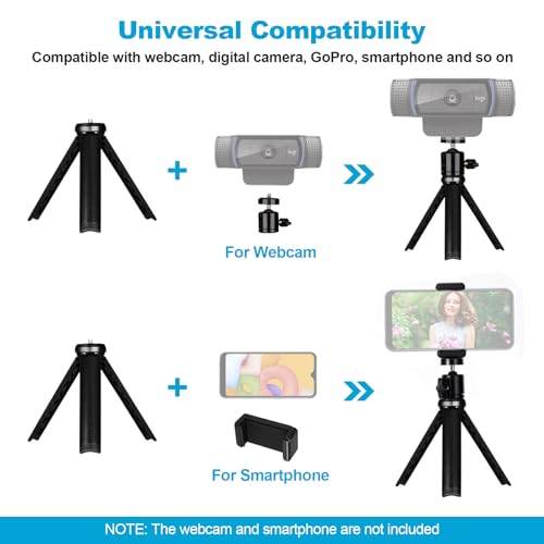 NexiGo 4K Streaming Webcam Kit, N680E Pro UHD Webcam w/Ring Light, PDAF Autofocus, 1080p 60FPS, Dual Noise-Canceling Mics, Privacy Shutter, Lightweight Mini Tripod, for Zoom/Teams/Twitch/Google Meet