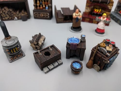 Bustling Inn & Tavern Scatter Terrain Set – 28/32mm Miniature Accessories