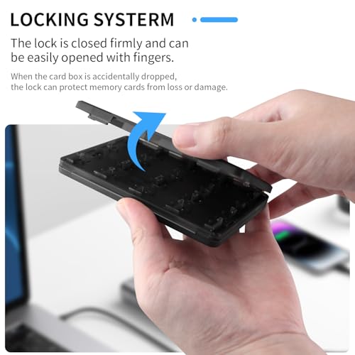 OSTENT 20 in 1 Game Memory Card Holder Case Storage Box for Sony PS Vita PSV 1000/2000 Color Black