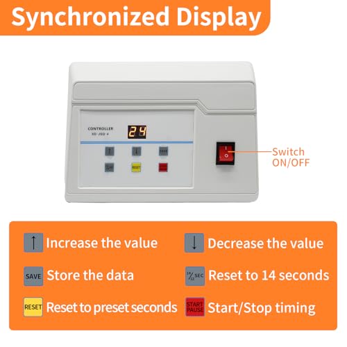 2 Units 14S/24S Basketball Shot Clock & Controller,Support 0-99 Seconds Custom Countdown Timer,Portable Shot Clock with Buzzer,Plug in(Shot Clock) - style: Shot Clock