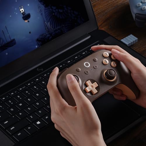 8Bitdo Ultimate 2C Wireless Controller for Windows PC and Android, with 1000Hz Polling Rate, Hall Effect Joysticks and Hall Triggers, and Remappable L4/R4 Bumpers (Brownie) - color: Brownie