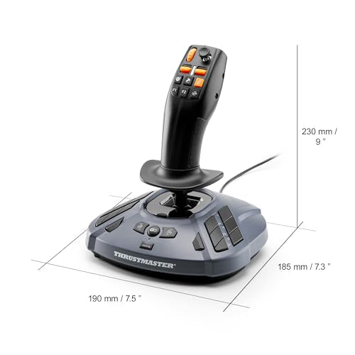 Thrustmaster SimTask FarmStick 3-Axis Farming Simulator Joystick - PC | Plug and play for FS25, 33 programable inputs, thumbwheel, mini-stick, triggers, rocker switches, H.E.A.R.T sensors - style: Farmstick | PC