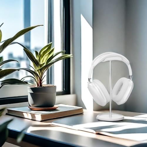 Headphone Stand【1PACK】 Headphone Holder with Storage Tray Compatible for Max Pro, Beats, Bose and Most Gaming Headphones. 【No Tools Required】 YO-2 (White)