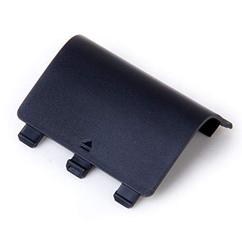 2 x The Back Cover of The Battery Cover Back Door Lid for Xbox One Wireless Controller Replacement (Black)