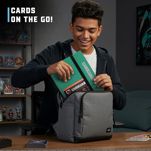 CardGuard Trading Card Binder Pro-Folio – 9 Pocket Binder - Side-Loading Album, Durable & Acid-Free Storage for Pokémon, YuGiOh, MTG, TCG, Game & Sports Cards, Dark Green - color: Dark Green