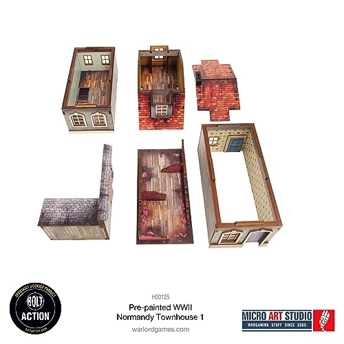 Micro Art Studio: WW2 Normandy Townhouse 1 HDF Prepainted Terrain