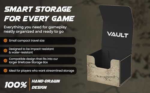 (The Ring) 100% Hand-Drawn TCG/MTG 100+ Card Vault Deck Box - style: The Ring