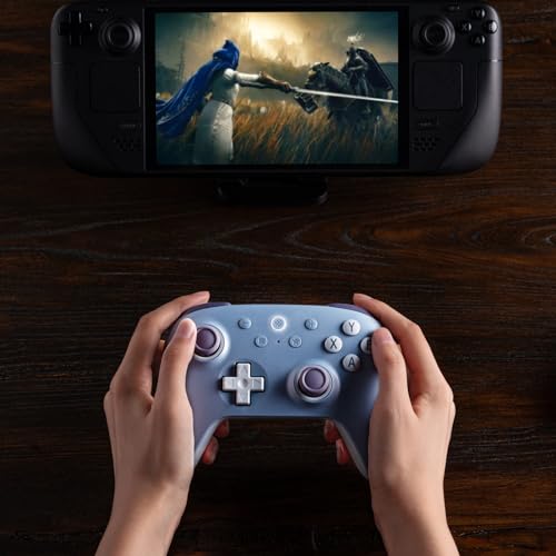 8Bitdo Ultimate 2C Wireless Controller for Windows PC and Android, with 1000Hz Polling Rate, Hall Effect Joysticks and Hall Triggers, and Remappable L4/R4 Bumpers (Dark Blue) - color: Dark Blue