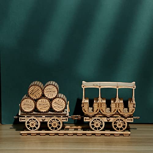 3D Wooden Puzzles Wine Truck Model Kits, Brainteaser and Puzzle for Christmas/Birthday,Gifts for Adults and Teens to Build Combination - style: Wine Truck