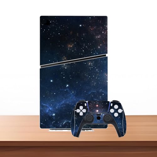 Skin Sticker Compatible with PS5 Slim Digital Console Controller (Black) | Protective Decal Cover, Game Device Vinyl - color: Black