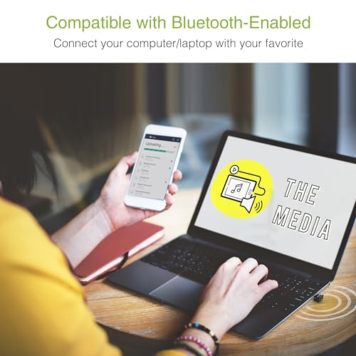 Kinivo USB Bluetooth Adapter for PC BTD400 (Bluetooth 4.0 Dongle Receiver, Low Energy) - Compatible with Windows 11/10/8.1/8, Raspberry Pi, Linux, Laptop & Headphones - style: BTD400