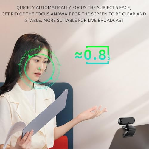 Computer Camera for Desktop 1080p Hd Web Cam Webcam with Microphone Auto Focus Desktop Camera USB Webcam for Pc Gaming Computer Accessories Cool Stuff Birthday Gifts