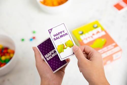 Exploding Kittens - Juego Happy Salmon, juego de cartas divertido para adultos, adolescentes y niños - style: Happy Salmon Español