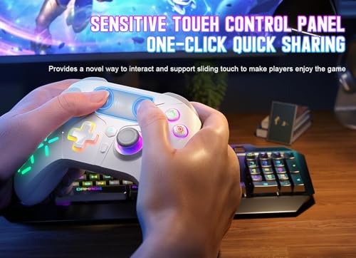 Gamrombo Gaming Controller for PlayStation 5 / PS5, PS4/PS3/PC/Switch/Steam Deck/Mac/Android/iOS with RGB LED Lights, Hall Triggers, Hall Joysticks, Marco, Audio Jack - Need to upgrade