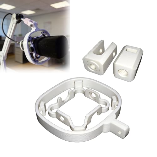 Compatible with Fifine AM8T Microphone Shock Mount – Reduces Vibration & Desk Noise for Clearer Audio, Works with Standard & Low Profile Boom Arms