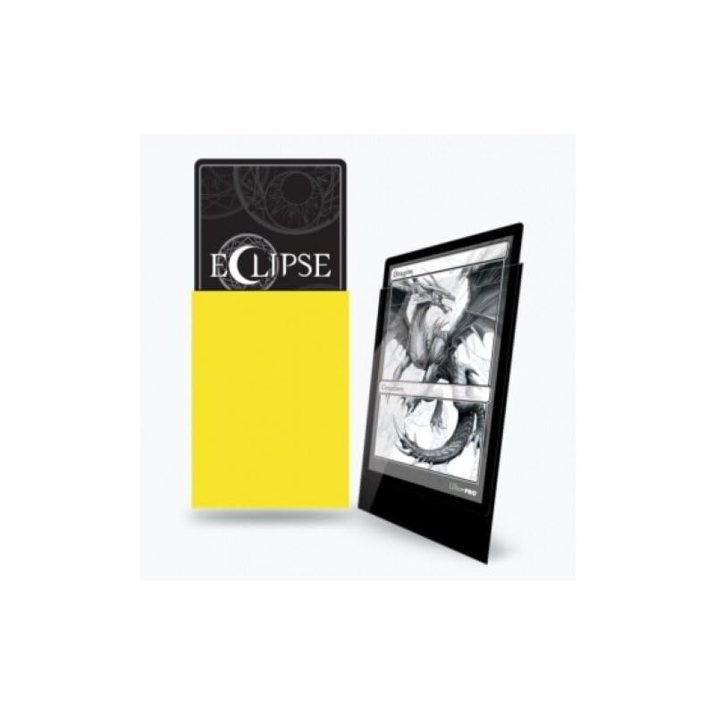 BoardGame E-15608 Ultra Pro-Eclipse Gloss Standard Sleeves 100 Pack-Lemon Yellow - color: Lemon Yellow