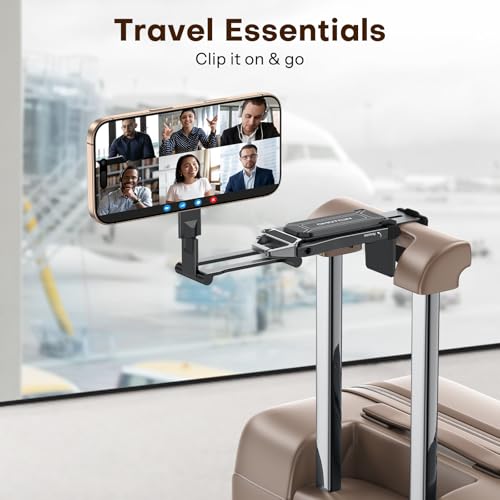OMOTON 360°Rotating Adjustable Aluminum for MagSafe Tripod, Black& Black | Magnetic Phone Tripod for iPhone 17/16/15 Pro Max Air, Foldable Cell Selfie Stick Fits Vlog, Gym Travel Essentials, 2Pcs - color: 8-Black& Black
