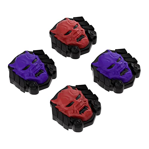PlayVital Halloween Thumb Grip Caps for Nintendo Switch 2 Pro Controller, Joystick Caps Cover for ps5, Edge, ps4, Xbox Series X/S, Xbox One, Elite Series 2 Controller - Oni Demons - color: Oni Demons