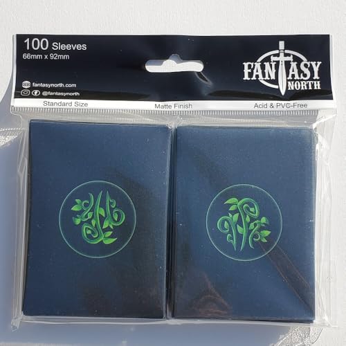 Elements I - 100 Textured Matte TCG Card Sleeves - Fits Magic MTG Commander Pokemon and Other Card Games - Playing Card Sleeves (Nature) - style: Nature