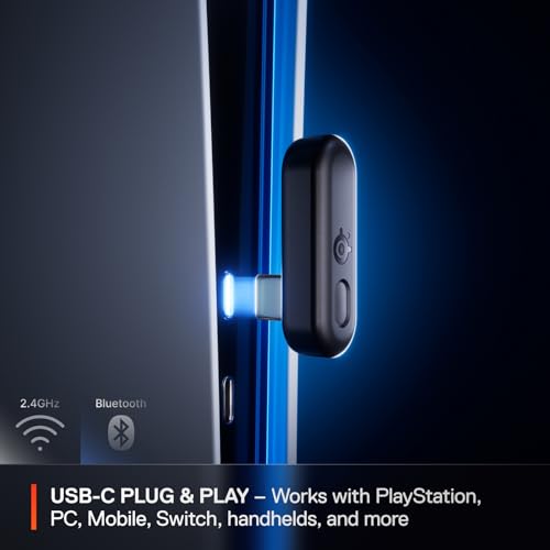 SteelSeries Arctis Nova 3P Wireless Multi-Platform Gaming Headset — Mobile App Control — 40 HR Battery — Neodymium Magnetic Drivers — 2.4GHz/Bluetooth — PS5, PS4, PC, Switch, Mobile — Aqua - color: Aqua, style: PlayStation|Switch|PC