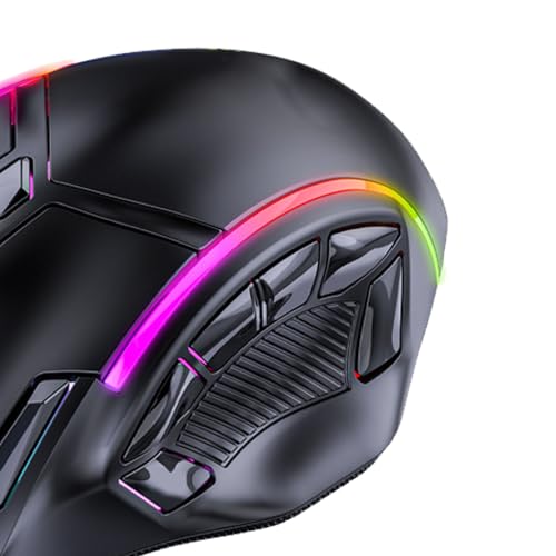 Wired Gaming Mouse, 12800DPI Ergonomic Mouse Programmable Computer mouse wired, 12 Keys Macro Definition Computer Gaming Mouse