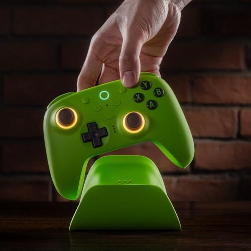 8Bitdo Ultimate 2 Wireless 2.4G Controller (Green) | For Windows PC, Apple, Steam & Android, TMR Joystick, Star-Ring RGB Lights, Adjustable Trigger Locks, Charging Dock Included - color: Green