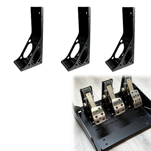 Inverted Pedals Mounting Kit Compatible with Logitech, Racing Simulator Pedal Reversing Bracket(3Pcs)