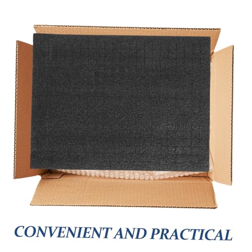 OSALADI Pick and Pluck Foam Insert 33x25cm Shock-Absorbing Black Foam Padding for Tool Boxes Jewelry Boxes and Game Cases for Packing and Shipping Supplies