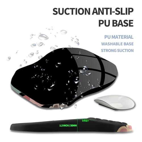Ergonomic Raised Mouse Pad Wrist Support with Bilateral Slope Memory Foam Mousepad for Wrist Rest and Carpal Tunnel Pain Relief 11.8x7.9〃Cat Claws - color: Cat Claws