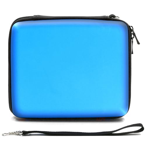 ADVcer 2DS Case, EVA Waterproof Hard Shield Protective Carrying Case with Hand Wrist Strap and Double Zipper Compatible with Nintendo 2DS (Blue) - color: Blue