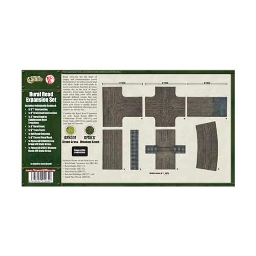 Flames of War Rural Road Expansion Set Terrain by Battlefront BB140