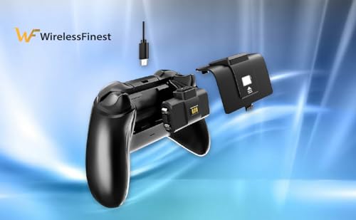2X Pack Rechargeable Fast Charge Battery Charger Kit + 4X Cover for Xbox Controllers Xbox Series S/X Xbox 1 One S/One X/One Elite Wireless Remote Non-Stop Playing + 2X Micro USB Charging Cable