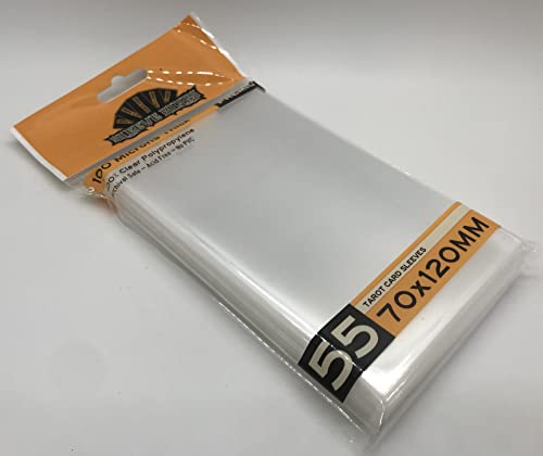 Sleeve Kings Tarot Card Sleeves (70x120mm) 100 Microns, Pack of 55 - size: 70x120mm