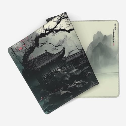 XL Extended Mouse Pad & Keyboard Desk Mat, Japanese Watercolor Cherry Blossom, Non-Slip Rubber Base, 35.4" x 15.7 - color: Cherry blossom pattern