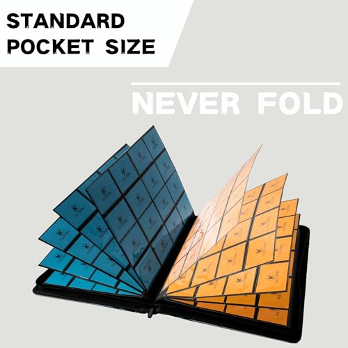 1000+ Pockets Trading Card Binder, 16-Pocket Card Ablum Compatible with MTG,Sports Cards & Other Standard Size Trading Cards (White) - color: White