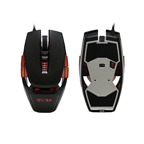 EVGA TORQ X10 901-X1-1103-KR Wired Laser Gaming Mouse Customizable/8200 DPI/5 Profiles/9 Buttons/Ambidextrous (Renewed)