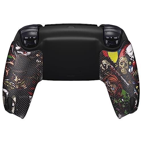 eXtremeRate PlayVital Anti-Skid Sweat-Absorbent Controller Grip for ps5, Professional Textured Soft Rubber Pads Handle Grips for ps5 Controller - Scary Party - color: Scary Party