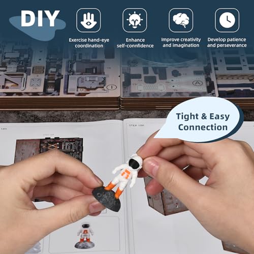 MiniCity Aerospace Foundry Book Nook Kit, Wooden Miniature House with LED | Build a space foundry in 8-10 hr; 341-piece kit includes LED, dust cover, glue/tools and guide for shelf display, ages 14+. - style: Aerospace Foundry