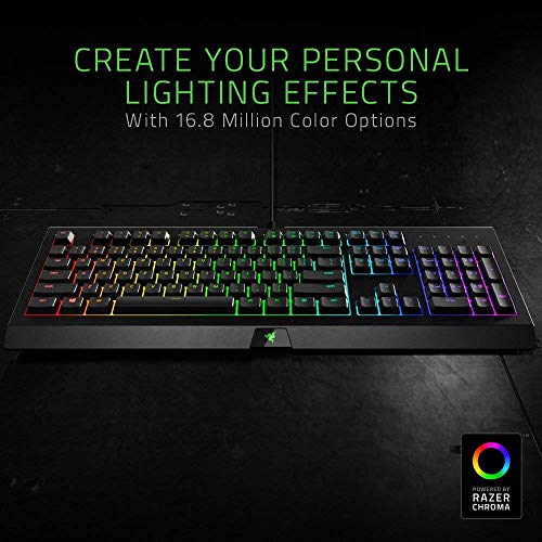 Razer Cynosa Chroma Gaming Keyboard: Individually Backlit RGB Keys - Spill-Resistant Design - Programmable Macro Functionality - Quiet & Cushioned - style: Cynosa Chroma