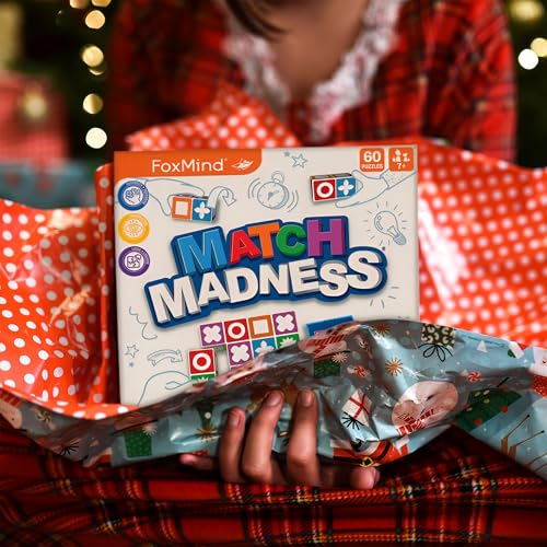 FoxMind Match Madness Board Game, Visual Recognition Matching Board Game, Family Puzzle Game to Develop Kids Problem Solving Skills - style: Match Madness