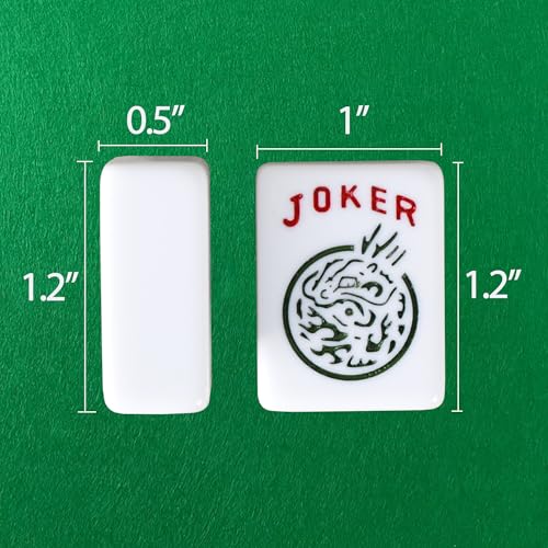 Nova Microdermabrasion American Mahjong Mah Jongg Set 166 Tiles 4 All-in-One Color Rack/Pushers Soft Bag Full Size Complete Mahjongg Ma Jong Set (Blue) - color: Blue